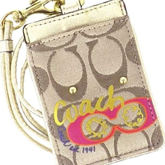 🆕  Coach Daisy Pop Applique Lanyard ID - Picture 5 of 5